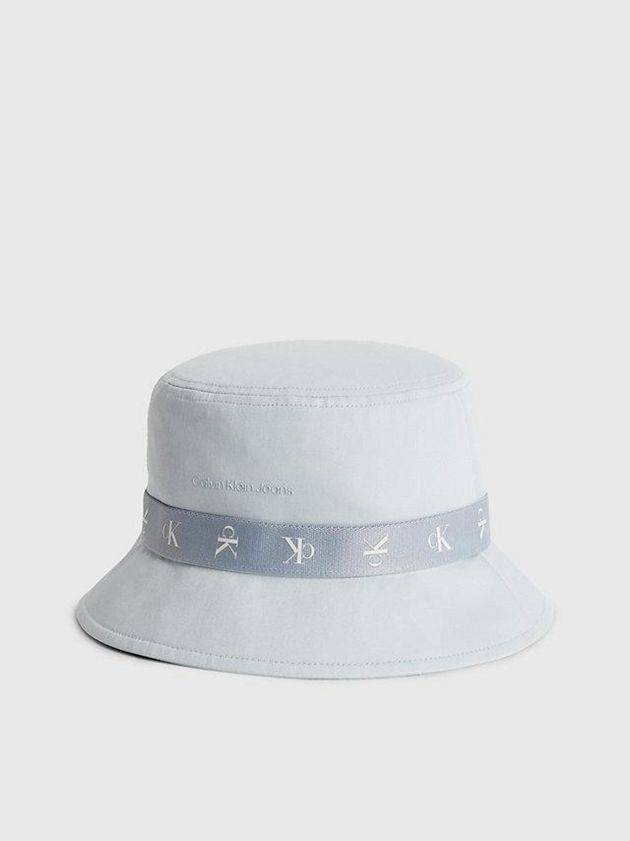 Calvin Klein USA Organic Cotton Bucket Womens Cap Blue 2063419-HV